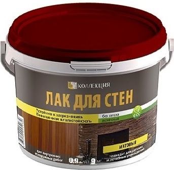 Лак акриловый Коллекция, для стен, матовый, 0.9 кг купить в СОМ