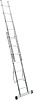 Лестница 2-х секционная BIBER, 7 ступеней, алюминиевая купить в СОМ