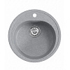 Мойка каменная Mixline ML-GM11, d500 х180 мм, врезная, графит купить в СОМ