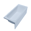 Ванна акриловая 1ACReal Гамма, 1500 х700 мм, каркас, экран купить в СОМ