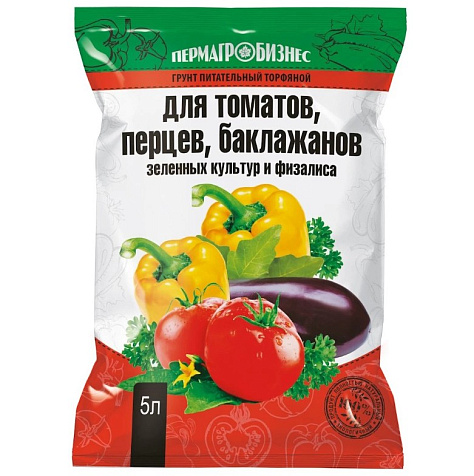 Грунт для томатов и перцев 5л Пермагробизнес купить в СОМ