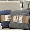 Плед Home Jalon Соты 150х200 сине-серый купить в СОМ