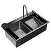 Мойка нержавеющая врезная Mixline Pro 750 х460 х215 мм, толщина 3 мм, графит купить в СОМ