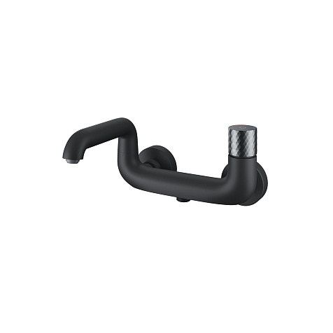 Смеситель для ванны Iddis Twist TWIBLBTi02WA, латунь, черный матовый купить в СОМ