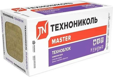 Минеральная вата ТехноНиколь Техноблок СТАНДАРТ, 1200х600х100 мм, 4 штуки в упаковке купить в СОМ