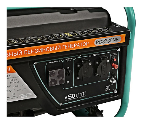 Генератор бензиновый STURM PG8735NE, 3000Вт купить в СОМ