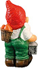 Фигура садовая Дед Борис 65х30х30см пластик купить в СОМ