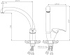 Смеситель для мойки Rossinka A35-23, хром купить в СОМ