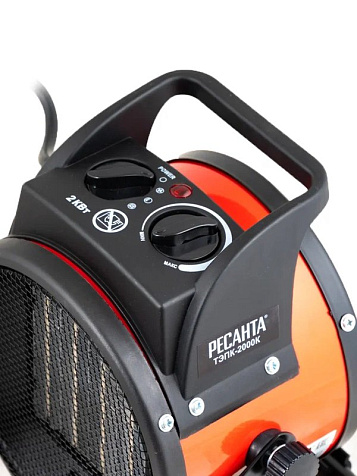 Тепловая пушка РЕСАНТА ТЭПК-2300К, 2300 Вт, керамика, круглая купить в СОМ