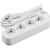 Удлинитель ОНЛАЙТ OPE-S-04-200-E-3x1   4 гн, 2 м, СЗ, 16А IP20 белый купить в СОМ
