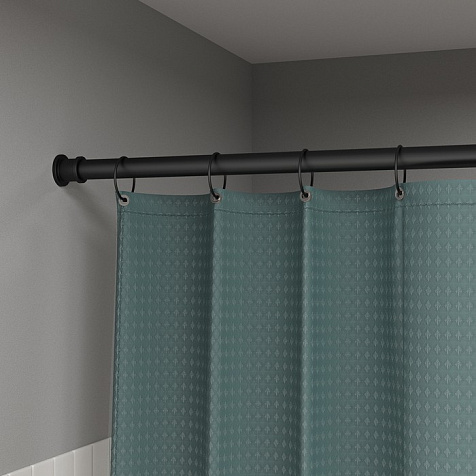 Карниз для ванной комнаты Iddis RSB0120i14, 110 х200 см, черный матовый купить в СОМ