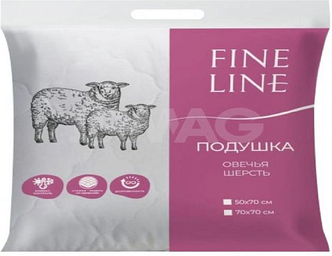 Подушка Fine Line Ideal овечья шерсть 50х70 купить в СОМ
