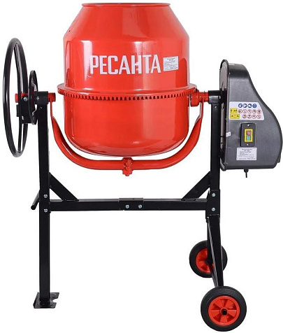 Бетоносмеситель Ресанта БМ-130Ч, 550Вт, чугунный венец купить в СОМ