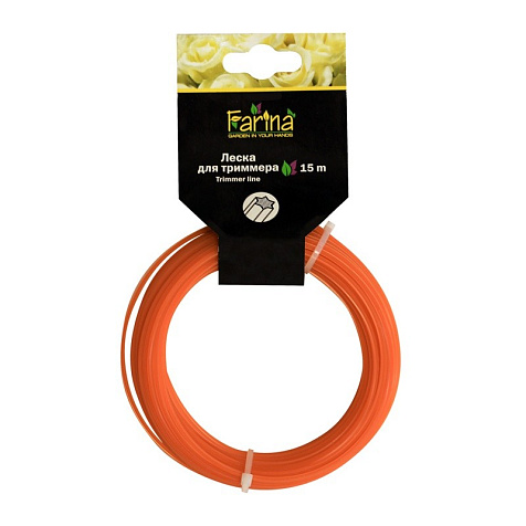 Леска для триммера Farina, 2,0 мм, 15 м, звезда купить в СОМ