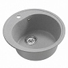 Мойка каменная Mixline ML-GM11, d500 х180 мм, врезная, графит купить в СОМ