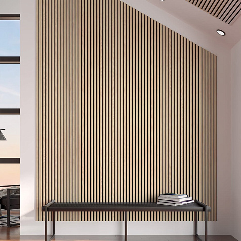 Панель МДФ Акустическая Trend Light Дуб Снежный 2780х600х21мм купить в СОМ